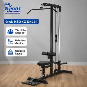 GIÀN KÉO XÔ DK024 – TẢI TRỌNG 200KG, TẬP FULL CƠ LƯNG TẠI NHÀ